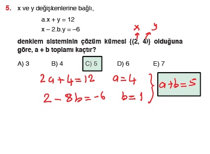 bilgi sarmal yayinlari tyt matematik soru bankasi birinci dereceden denklemler test 2 cozumleri matematik kitap cozumleri matematik kalesi