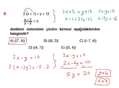 Bilgi Sarmal Yayinlari Tyt Matematik Soru Bankasi Birinci Dereceden Denklemler Test 3 Cozumleri Matematik Kitap Cozumleri Matematik Kalesi