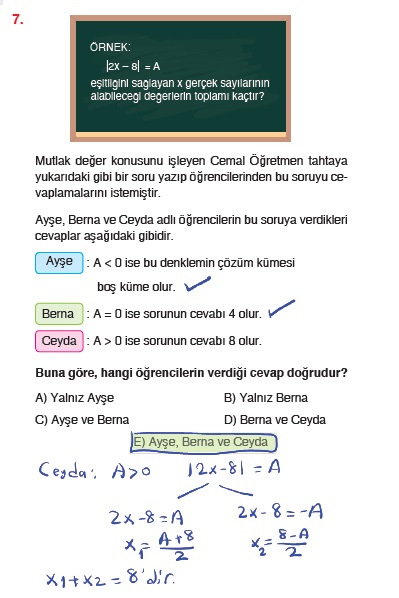 bilgi sarmal yayinlari tyt matematik soru bankasi mutlak deger oryantasyon testi cozumleri matematik kitap cozumleri matematik kalesi